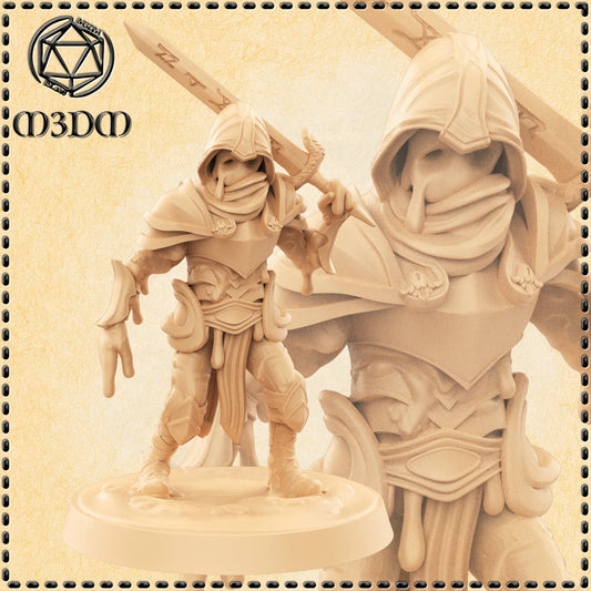 Ooze Warrior Miniature by M3DM