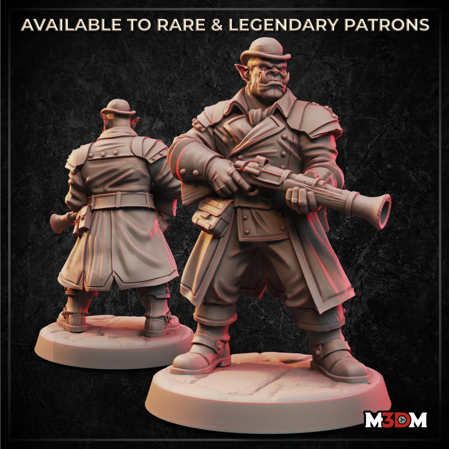 Orc City Guard miniature by M3DM