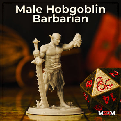 Male Hobgoblin Barbarian by M3DM