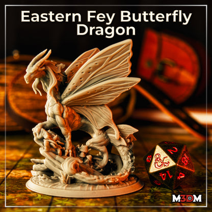 Eastern Fey Butterfly Dragon by M3DM