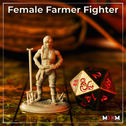 Female Farmer Fighter by M3DM