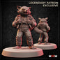Racoonfolk Rogue miniature by M3DM