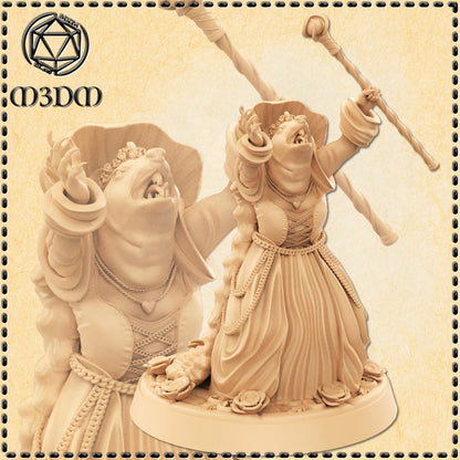 Ratfolk Queen Miniature by M3DM