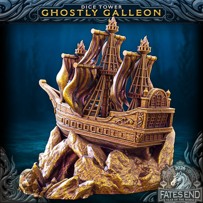 Ghostly Galleon Dice Tower by Fates End
