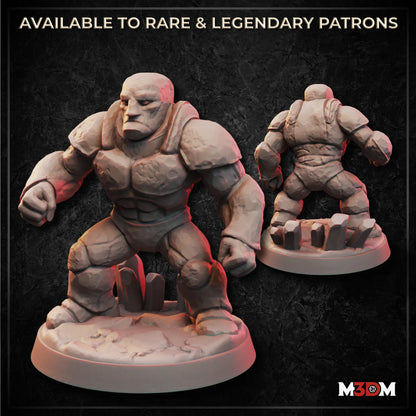 Rock Golem Miniature by M3DM