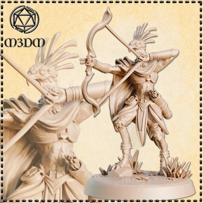 Secretary Birdfolk Ranger Miniature by M3DM