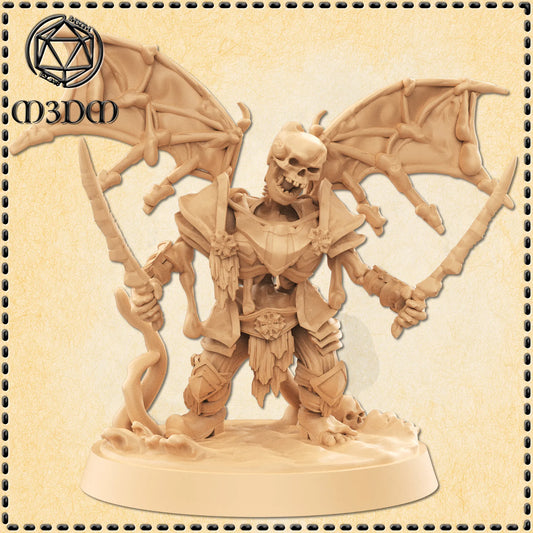 Skeleton Warrior Miniature by M3DM
