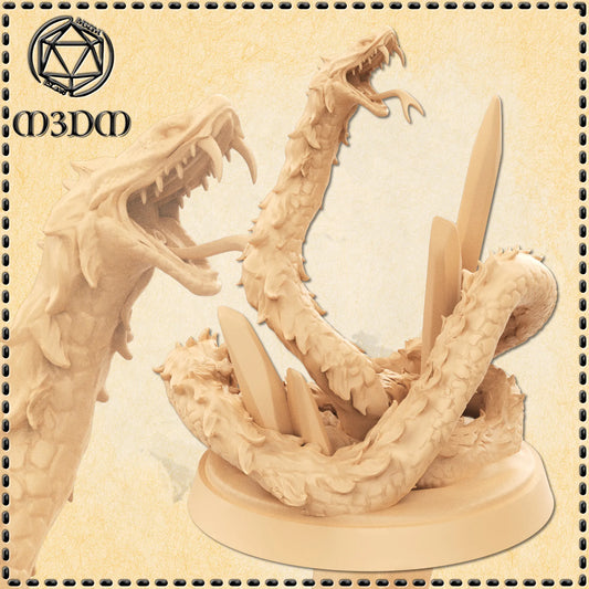 Snow Serpent Miniature by M3DM