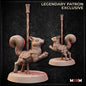 Carousel Horse and Squirrel miniature by M3DM