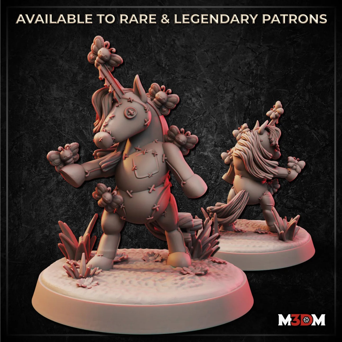 Toy Unicorn Butterfly Swarmkeeper miniature by M3DM