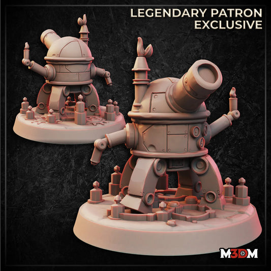 Turret Gun Robot Miniature by M3DM