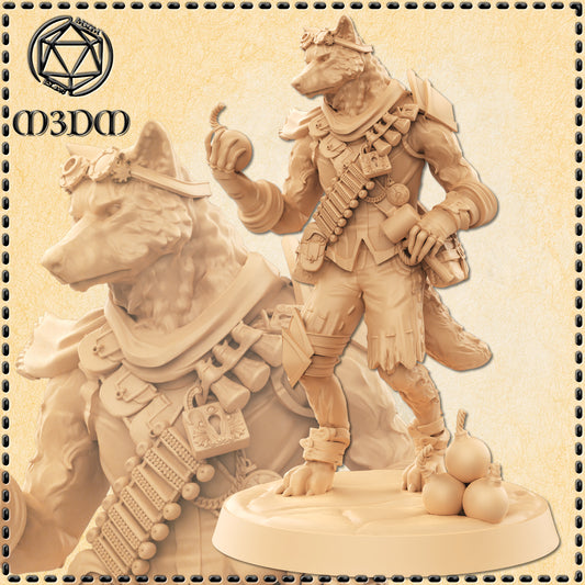 Wolffolk Artificer Miniature by M3DM