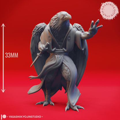 Wereraven miniature by Yasashii Kyojin Studio