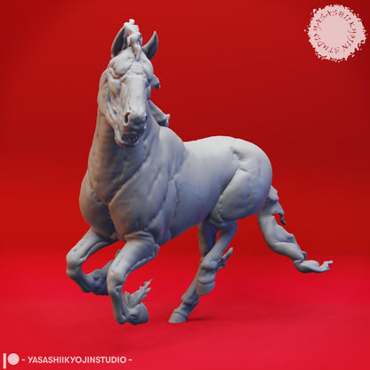 Nightmare and Pegasus miniature by Yasashii Kyojin Studio