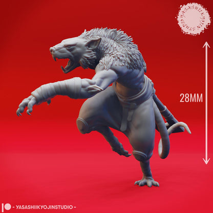Wererat miniature by Yasashii Kyojin Studio