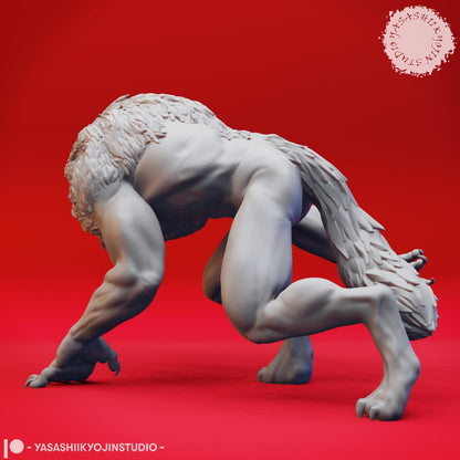 Werewolf miniature by Yasashii Kyojin Studio