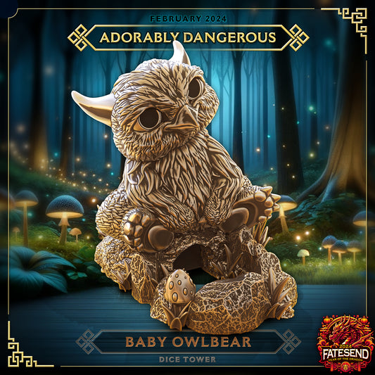 Baby Owlbear Dice Tower by Fates End