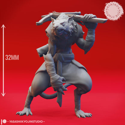 Wererat miniature by Yasashii Kyojin Studio