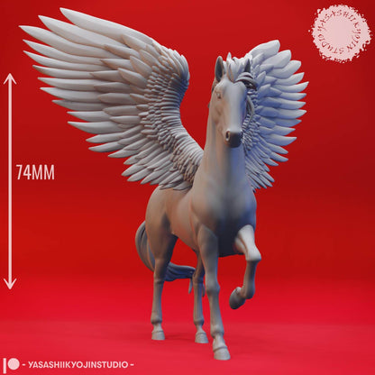 Nightmare and Pegasus miniature by Yasashii Kyojin Studio