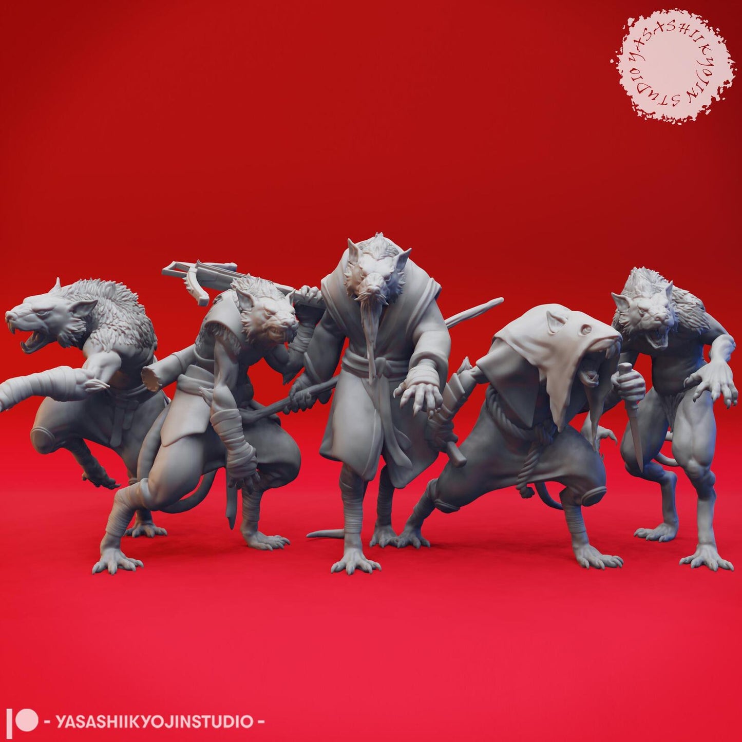 Wererat miniature by Yasashii Kyojin Studio