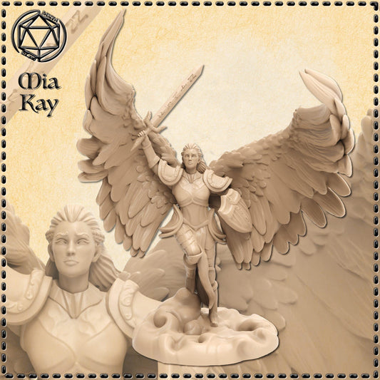 Angelic Paladin miniature by M3DM