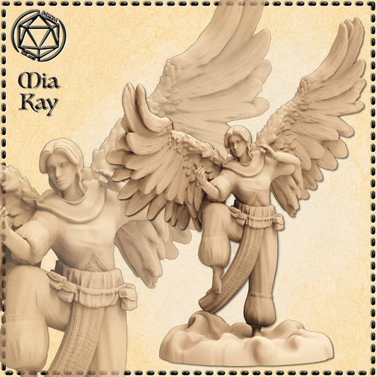 Angelic Female Monk miniature by M3DM