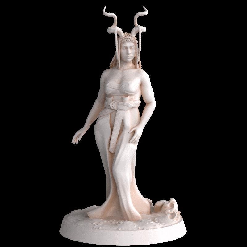 Astral Sorceress miniature by M3DM