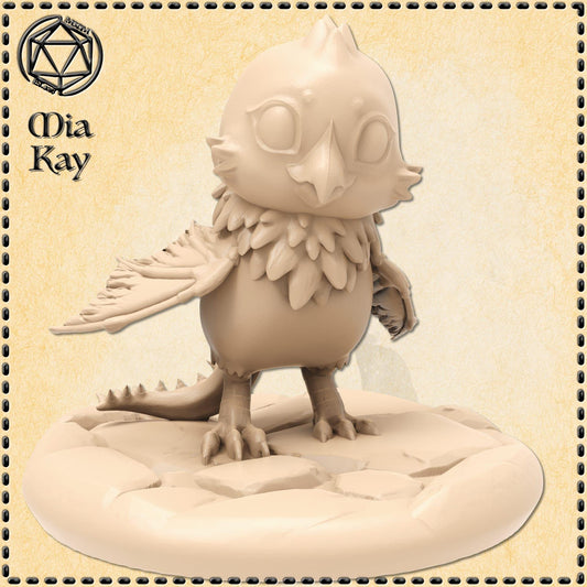 Baby Cockatrice miniature by M3DM