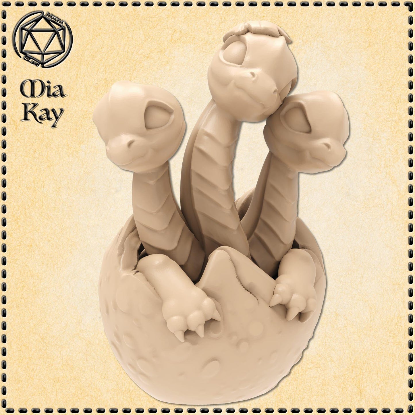 Baby Hydra miniature by M3DM