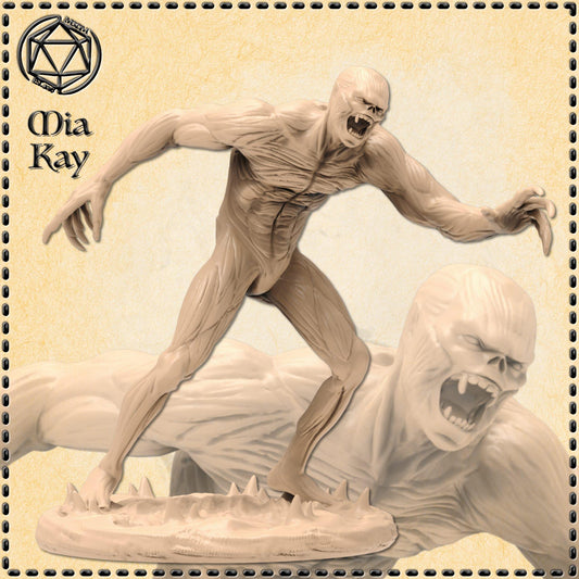 Flayed Ghoul miniature by M3DM