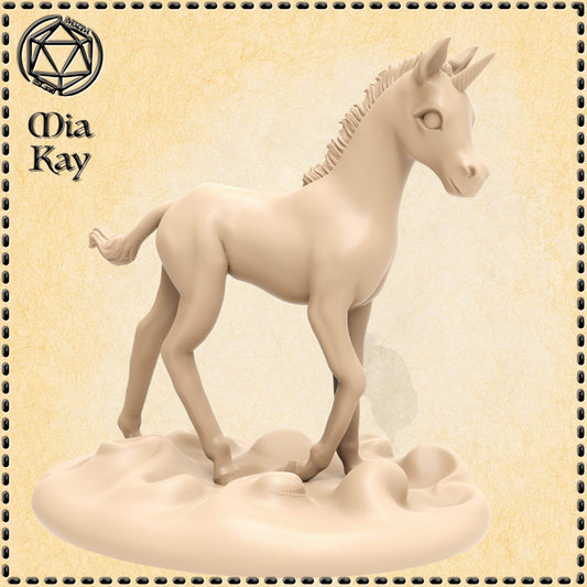 Baby Unicorn miniature by M3DM
