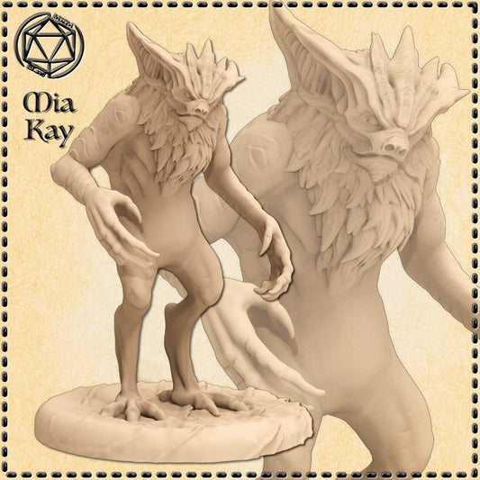 Bat Humanoid miniature by M3DM