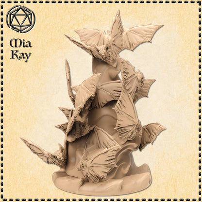 Bat Swarm miniature by M3DM