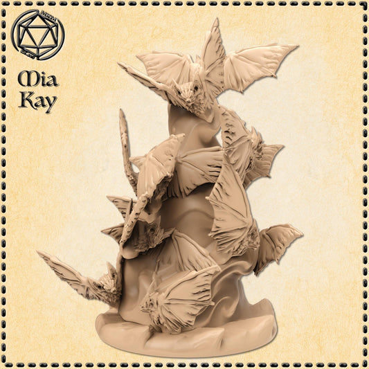 Bat Swarm miniature by M3DM