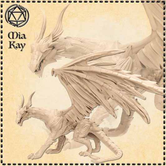 Black Dragon miniature by M3DM