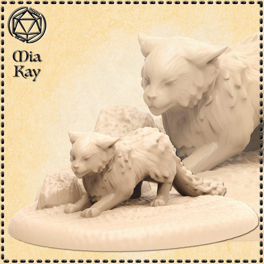 Cat Action miniature by M3DM