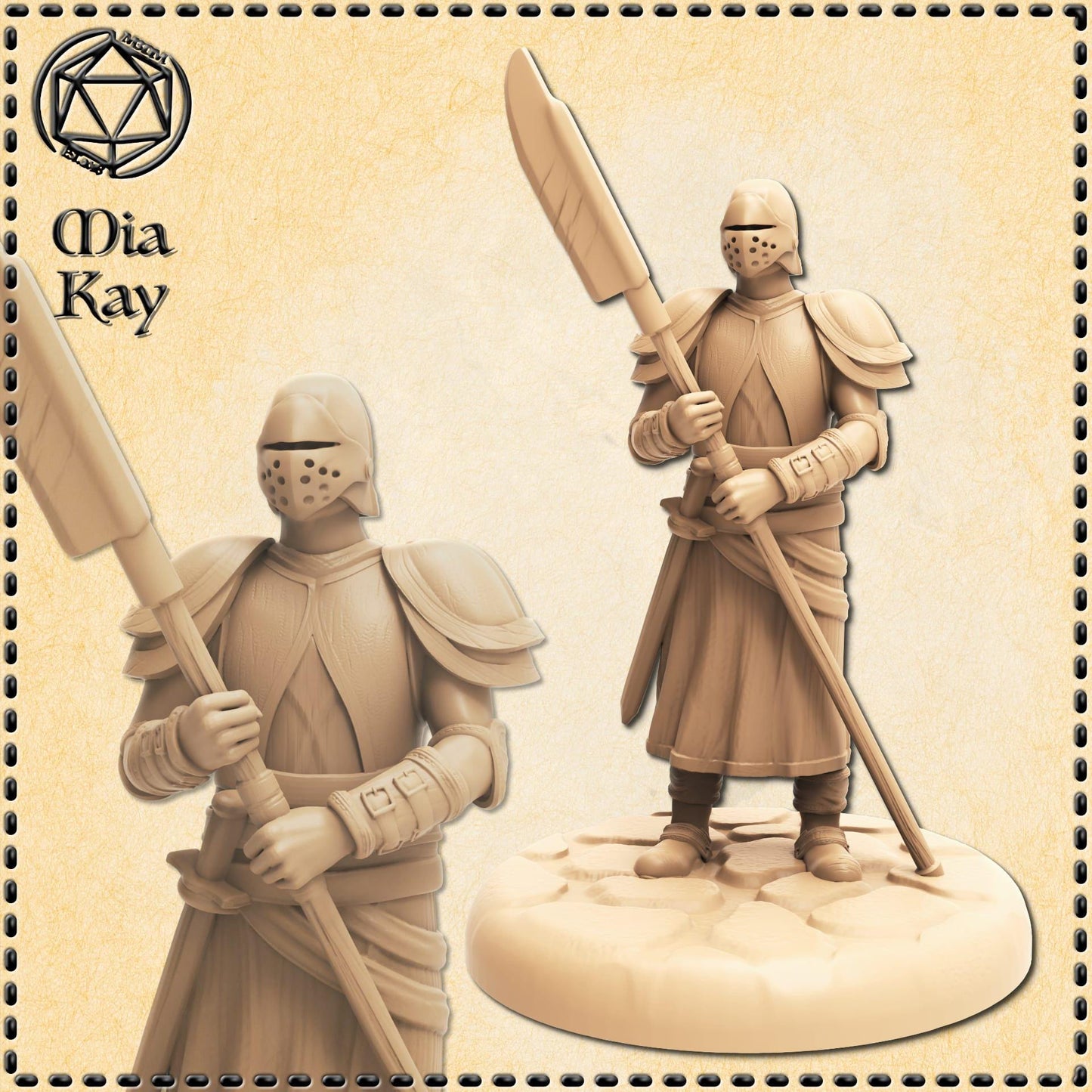 City Guard (2 poses) miniature by M3DM
