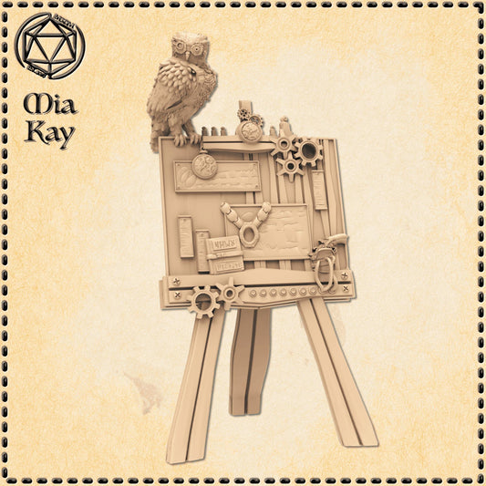 Workboard Easel miniature by M3DM