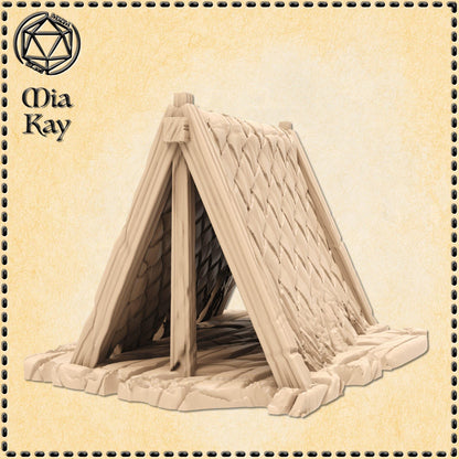 Worn Tent miniature by M3DM