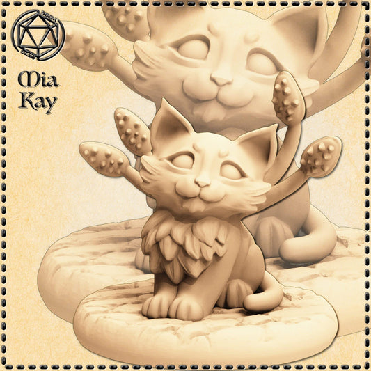 Displacer Kitten miniature by M3DM