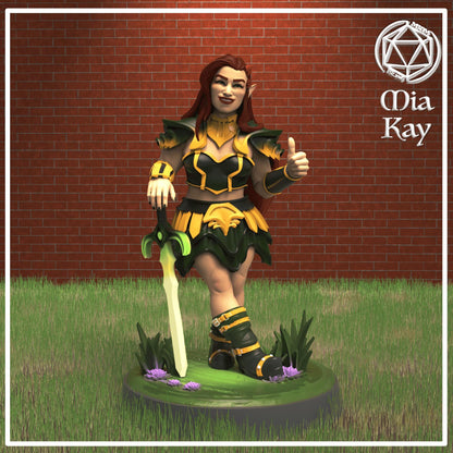 Dwarf Rogue miniature by M3DM