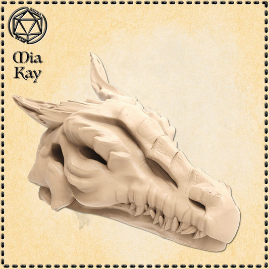 Dragon Skull miniature by M3DM