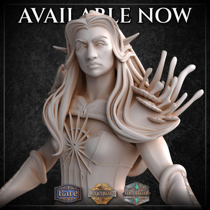 Female Firbolg Vampire miniature by M3DM