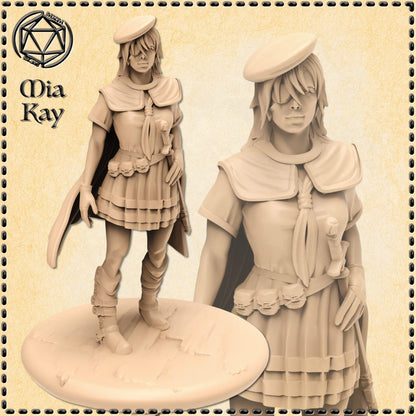 Female Human Rogue (anime inspired) miniature by M3DM