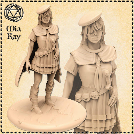 Female Human Rogue (anime inspired) miniature by M3DM