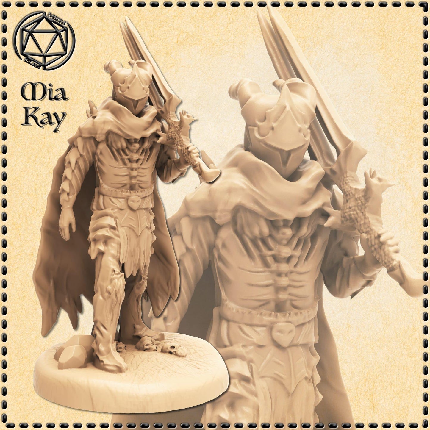 Haunted Knight miniature by M3DM