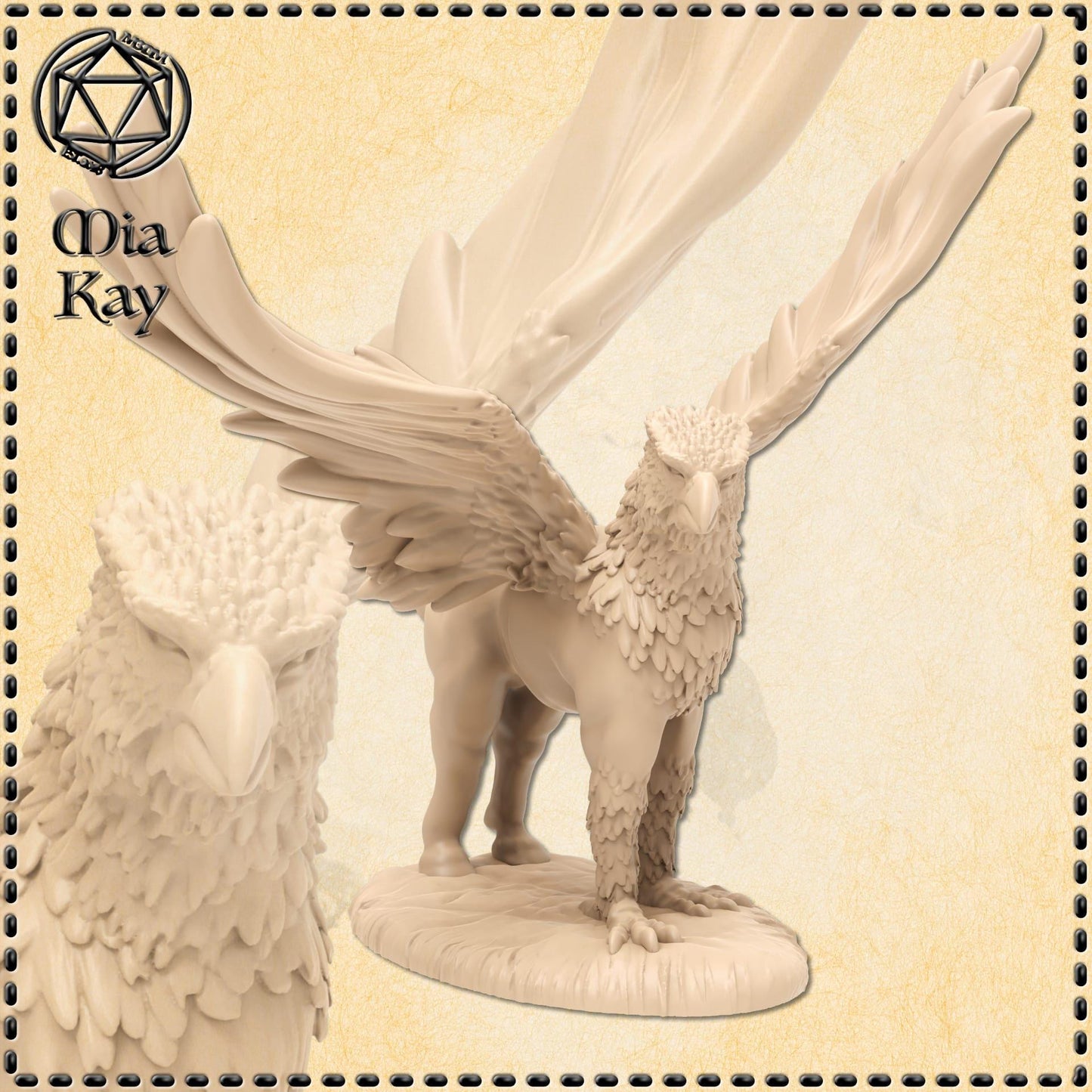 Hippogriff miniature by M3DM