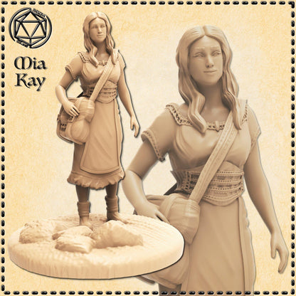 Human Merchant miniature by M3DM