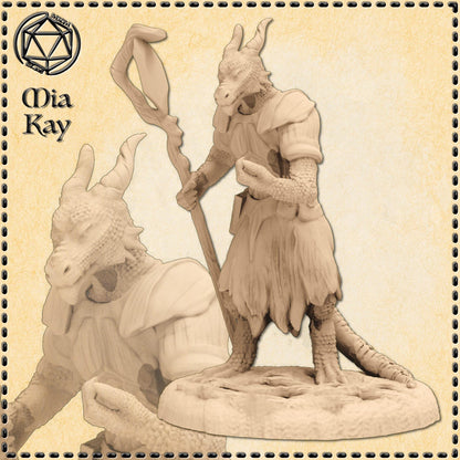 Kobold Wizard miniature by M3DM