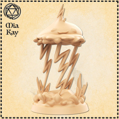 Lesser Wind Elemental miniature by M3DM